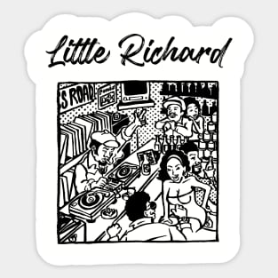 little richard ll vinyl store Sticker